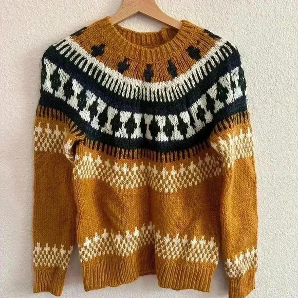 Lucky Brand Mustard Yellow Sweater XS - Picture 5 of 8